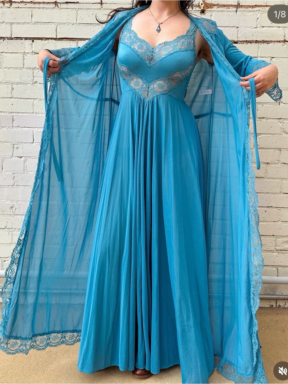 Vintage Olga Peignoir Nightgown set